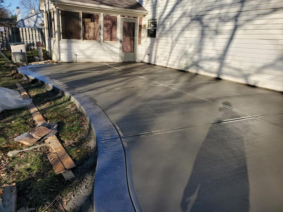 residential concrete leveling in patio