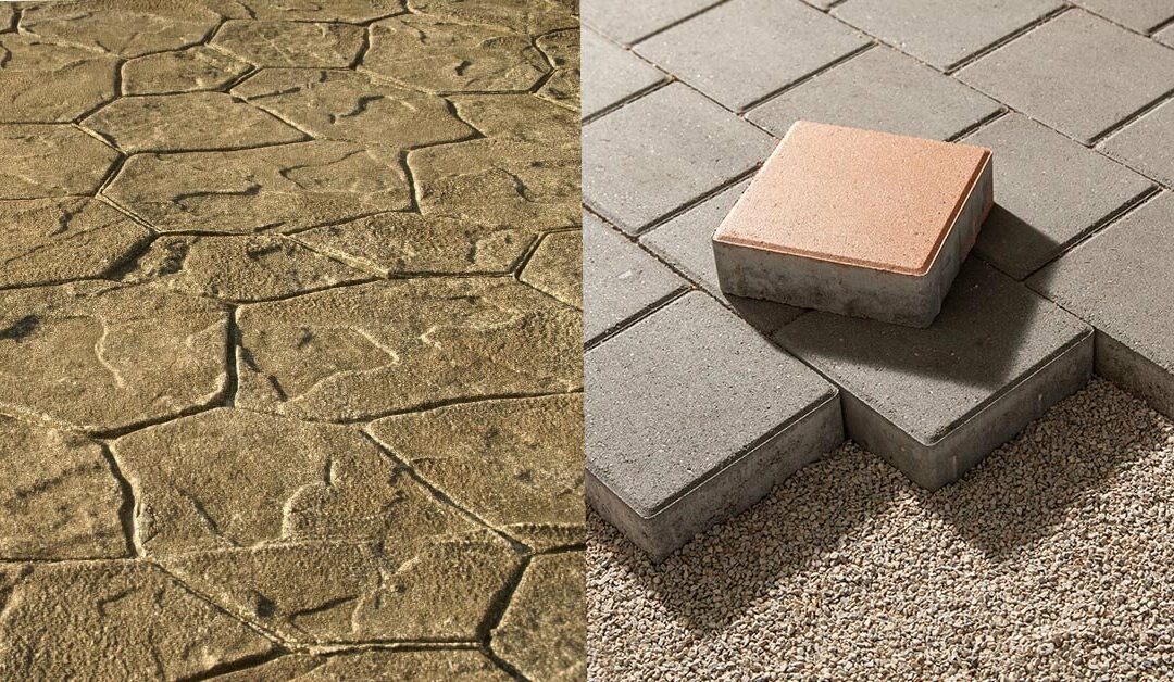 Stamped Concrete vs. Traditional Pavers: Pros and Cons Comparison