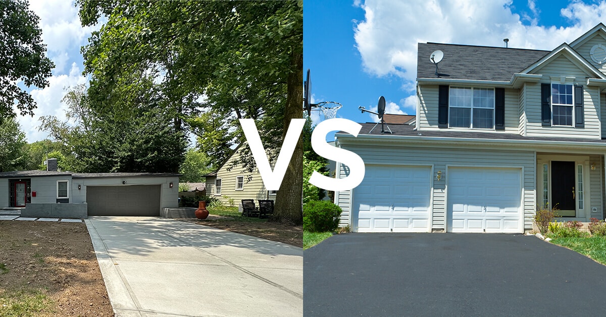 Concrete vs asphalt driveway - which one is right for you?
