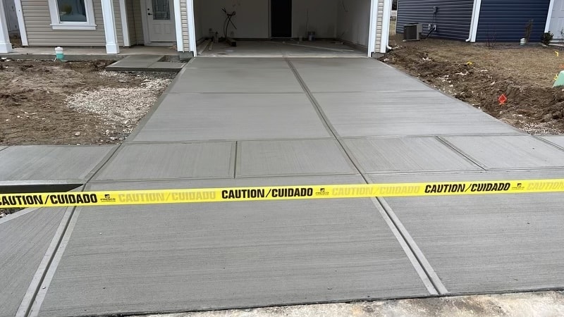 Concrete Driveway to new house