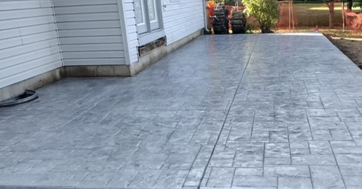 Revamp outdoor spaces - stamped concrete and decorative concrete